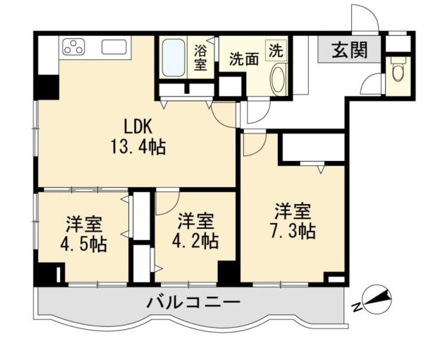ブルーハイツ柏の間取り