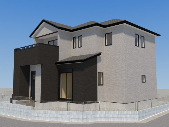 佐賀市多布施２丁目１期 1号棟の外観パース|外観パースです