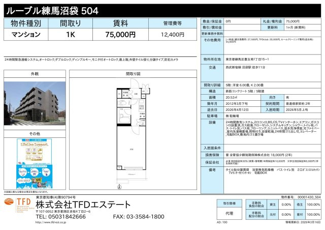 ルーブル練馬沼袋のその他