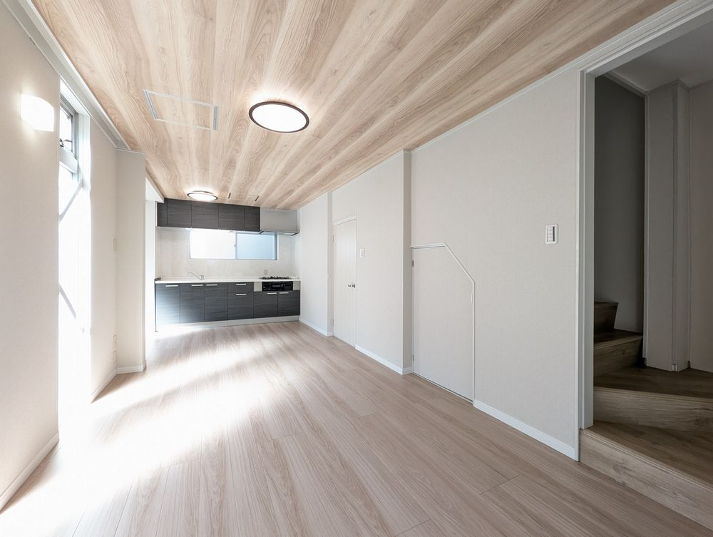 中区金山５丁目戸建の居間・リビング|1階リビング・ダイニング