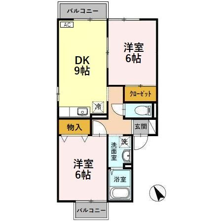 ブライダルハイツ問屋町の間取り