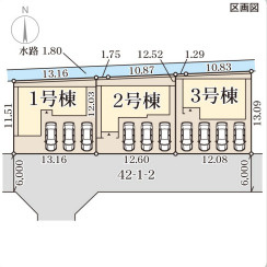 リーブルガーデン姫路市勝原区山戸4期の区画図