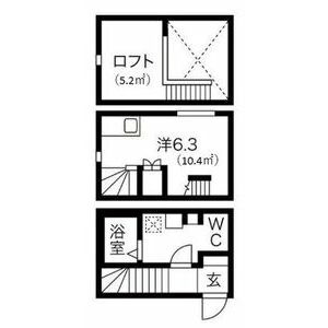 la casa felice(ラカーサフェリーチェ)　名古屋市賃貸　仲介手数料無料の間取り