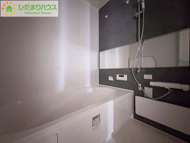 日立市東大沼町11期　新築戸建　4号棟の浴室|半身浴もゆっくり楽しめる広々浴室(^^♪