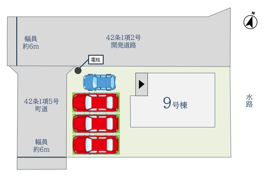 吉野ヶ里町三津5期の区画図