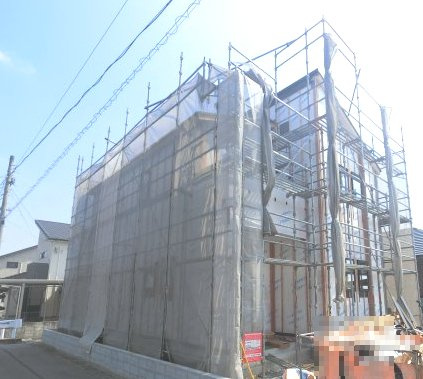 吉野ヶ里町三津5期の外観|建築中