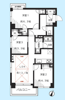 【間取り】 | サニーコート西小山