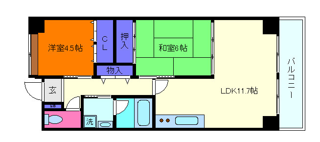 セトルコート山御影の間取り