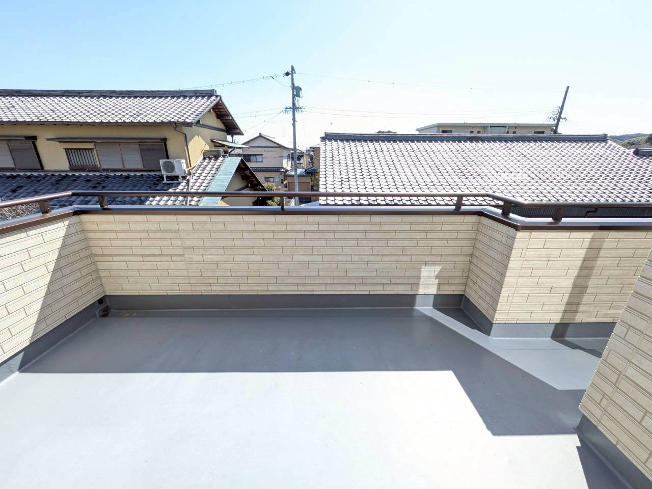 中古戸建てのバルコニー