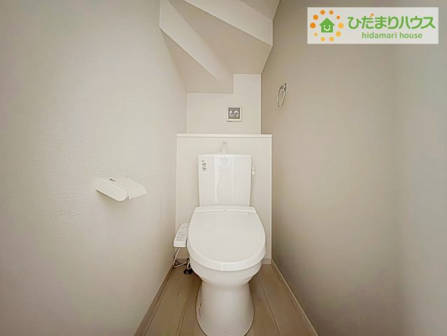 日立市東大沼町11期　新築戸建　5号棟のトイレ|トイレは1F、2F共に完備！取り合いになることがありませんね(^^)/