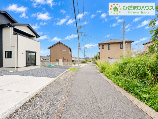 日立市東大沼町11期　新築戸建　5号棟の前面道路含む現地写真|閑静な住宅地で叶える穏やかな新生活☆彡