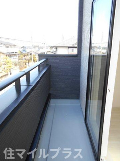 【バルコニー】 | 郡山市安積町南長久保1丁目新築一戸建て1棟 | バルコニー付きです