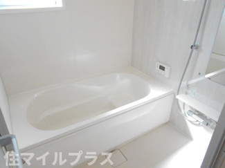 【浴室】 | 郡山市安積町南長久保1丁目新築一戸建て1棟 | ゆったり過ごせるお風呂です