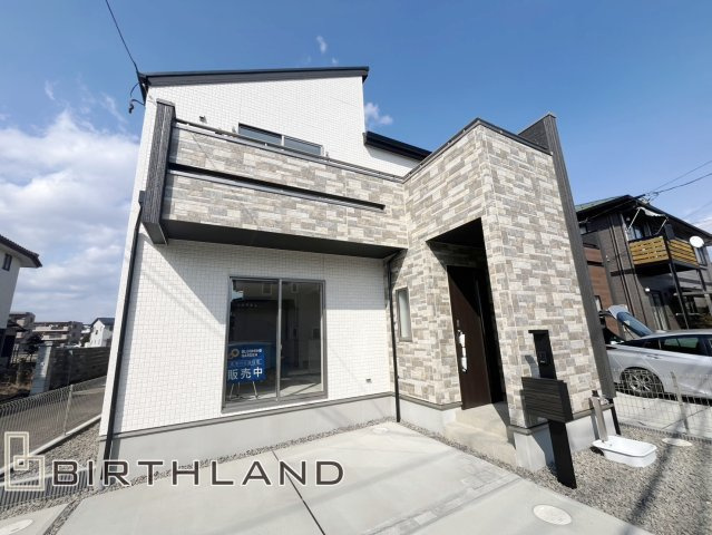 新築戸建・新築建売　福島市泉先達　御山小・清水中の前面道路含む現地写真|南西角地で陽当たりが良く開放的な立地です！