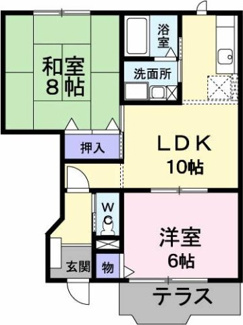 【間取り】 | サンシャインヒルズＡ