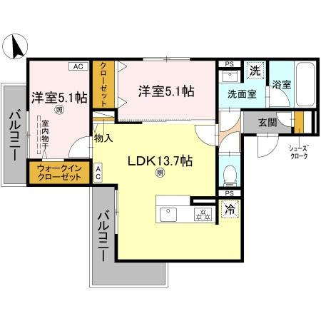 グラン　アルベロの間取り