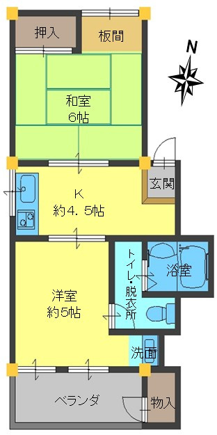 東灘サチハイツの間取り