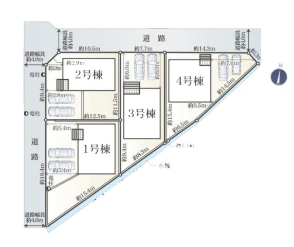 【区画図】 | 春日井市上条町９丁目237-98『仲介料無料』新築戸建て | 4号棟