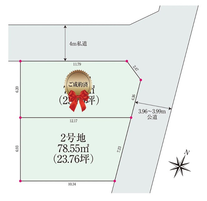 [中古住宅] さいたま市中央区鈴谷の区画図