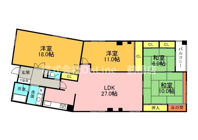 【間取り】 | 幸田マンション新深江
