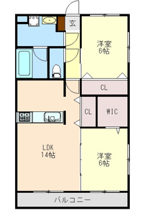 【間取り】 | ガーデンヒルズ城南10