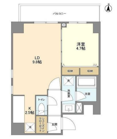 Ｌ・ＢＡＳＥ押上Ｓｏｕｔｈの間取り