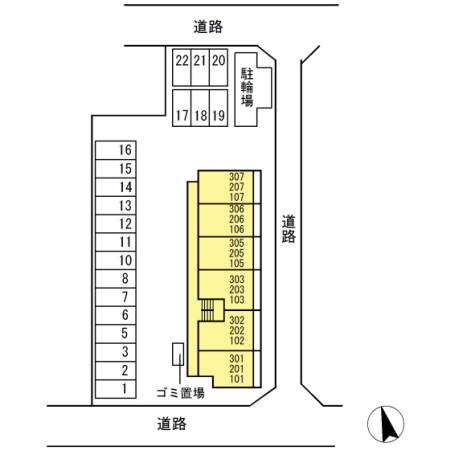 【区画図】 | BizSTAY青梅新町
