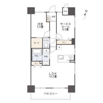 アルファライフ本通りの間取り