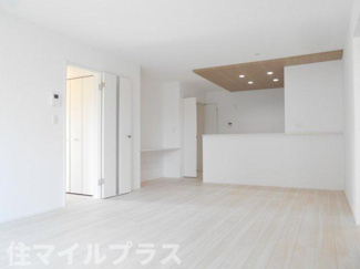 【居間・リビング】 | 郡山市田村町金屋新築一戸建て2棟 | ゆったり過ごせるリビングです