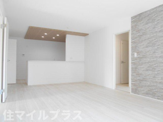 【居間・リビング】 | 郡山市田村町金屋新築一戸建て2棟 | ゆったりとしたリビングです