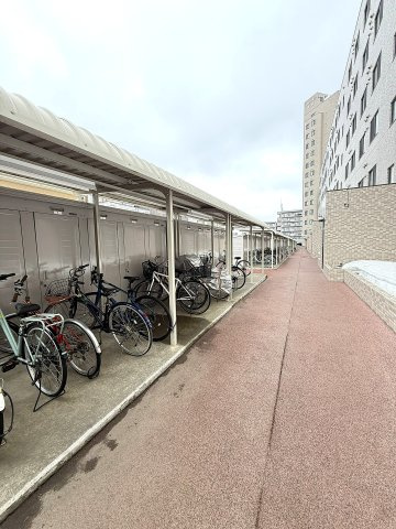 エルシオン琴似の駐輪場