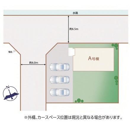 ひたちなか市相金町13番　新築戸建ての区画図|区画図です♪
