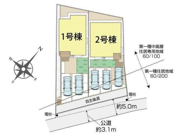 富士宮市小泉の新築一戸建|富士宮市小泉2棟 区画図 
