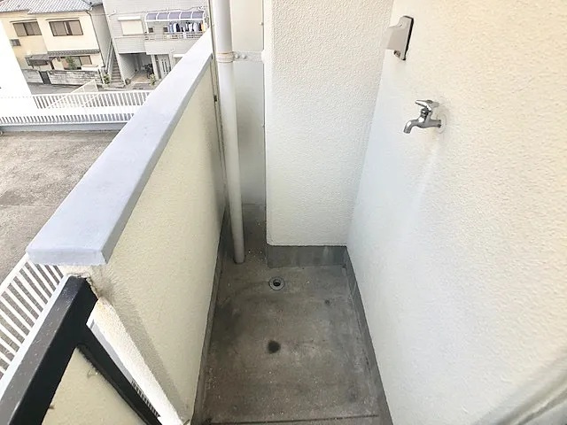 中田ハイツのバルコニー