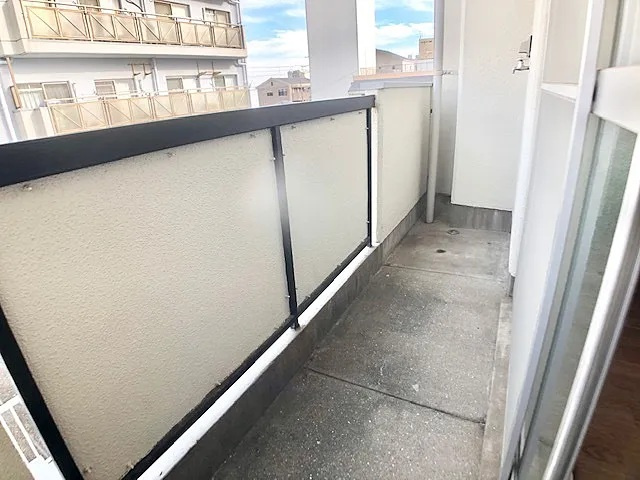 中田ハイツのバルコニー