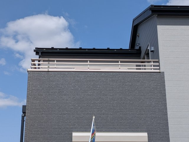 小美玉市清風台団地第6のバルコニー