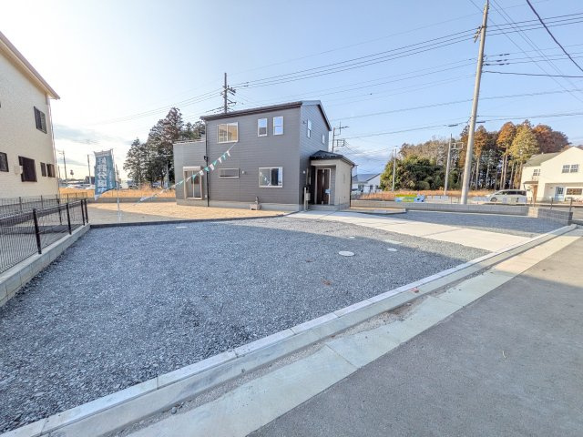 水戸内原町　第12　新築戸建　1号棟の前面道路含む現地写真|現地案内会開催中です！ 平日のご見学も可能です。 お気軽にお問い合わせください♪ 【リアライズ不動産】 0297-86-8370まで♪