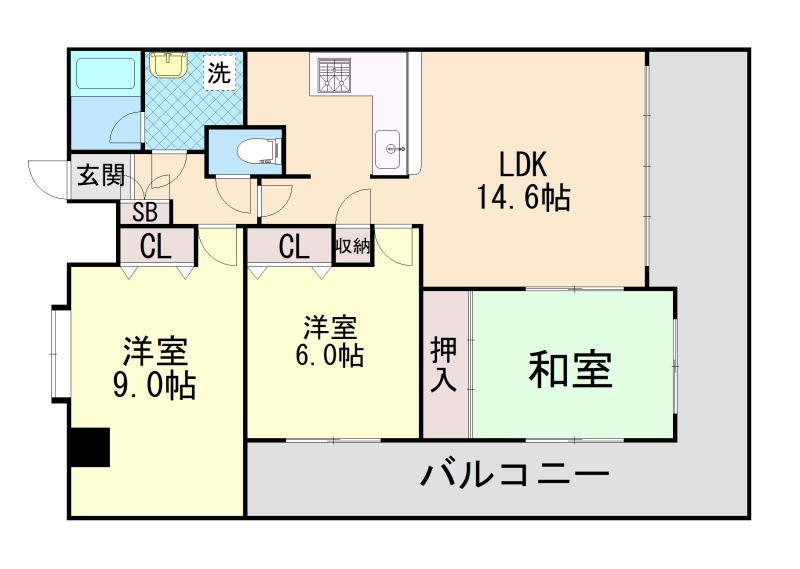 サンビルダー城ノ下の間取り
