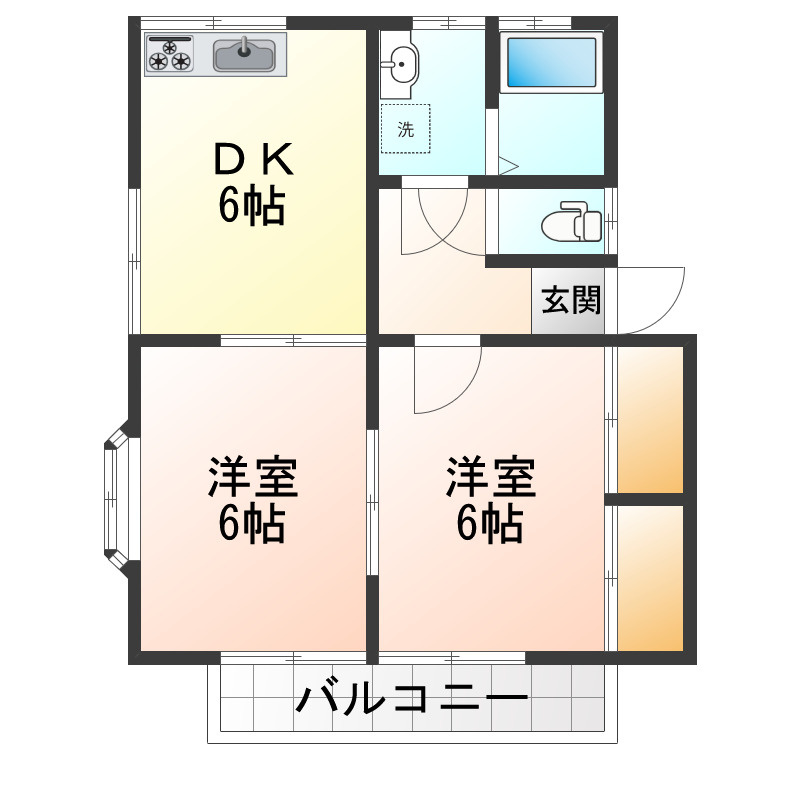スカイパレス神町の間取り