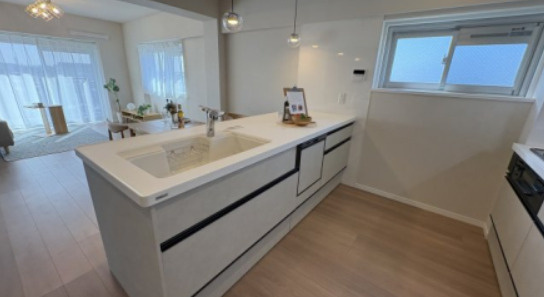 わらび住宅のキッチン|使いやすいキッチンです