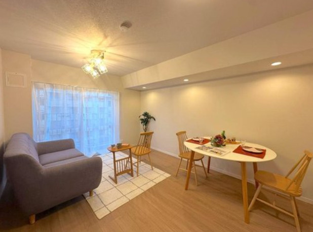 新松戸ハイツの居間・リビング|施工例です