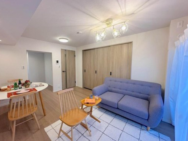 新松戸ハイツの居間・リビング|施工例です