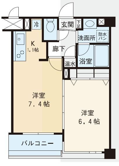 赤坂シャトー松風の間取り