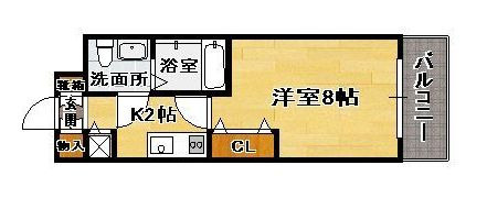 ピュアドームパルトーネ博多の間取り