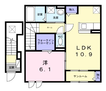 コート向田EASTの間取り