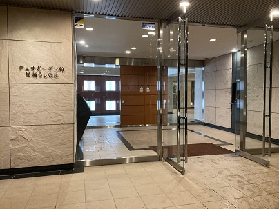 デュオガーデン柏見晴らしの丘のエントランス