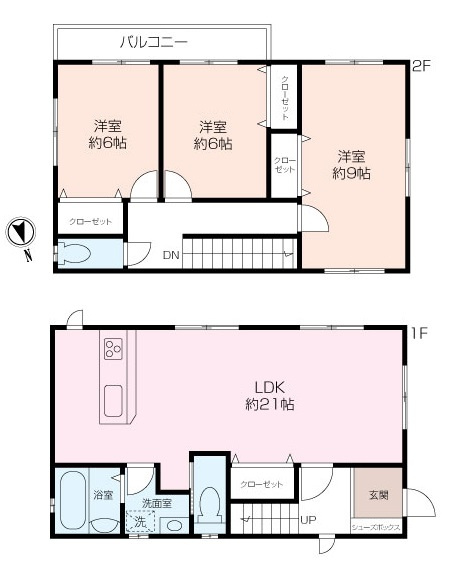 東逸見３丁目敷地面積130坪以上の令和元年築の戸建の画像