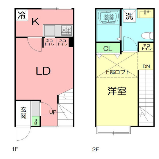 【間取り】 | キャッツテイル　アパートメント