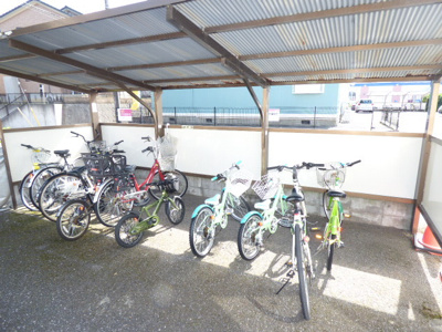 駐輪場です