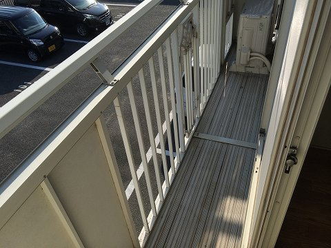 ツイン Bのバルコニー